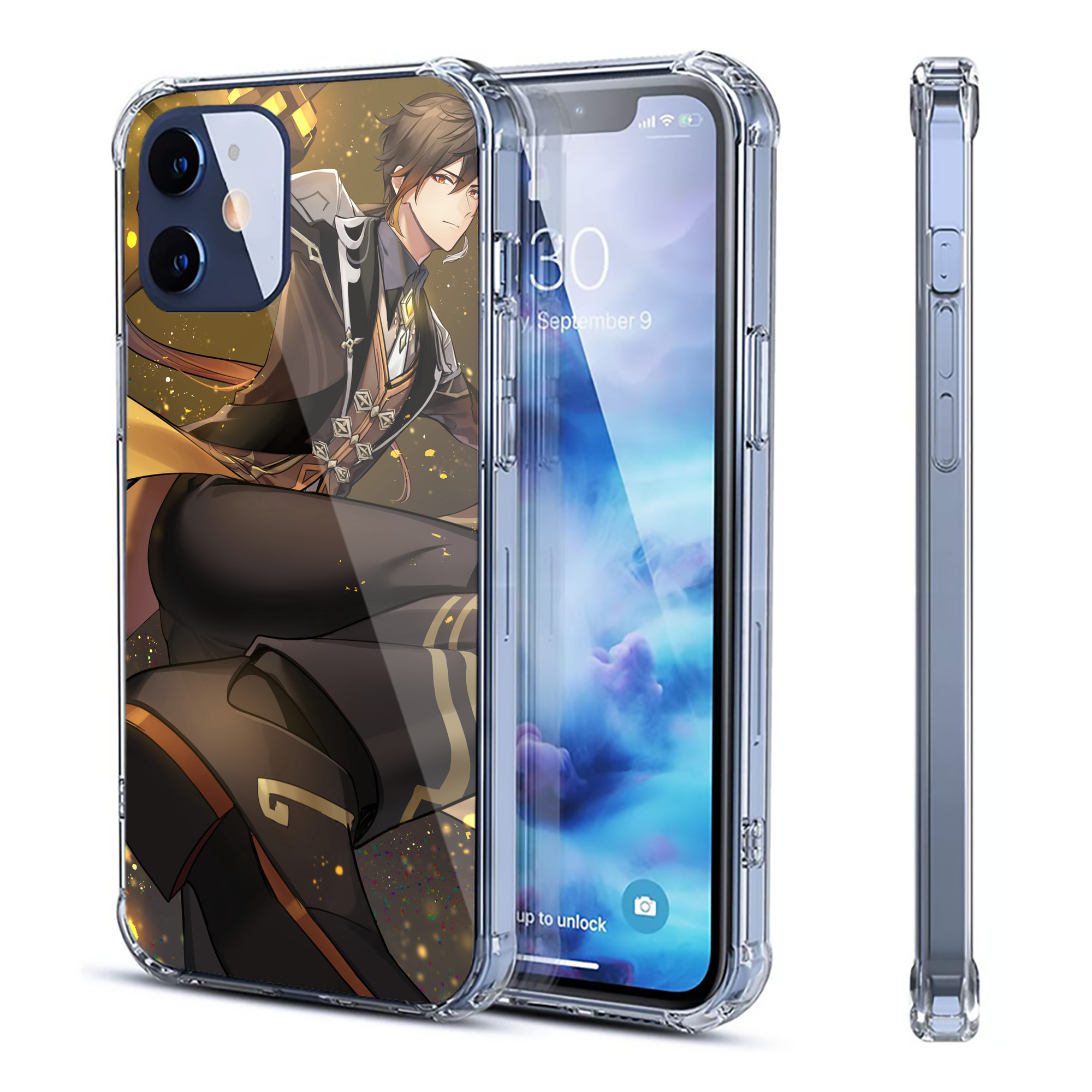 げんし神 genshin 【iPhone 12シリーズ対応】透明スマホケース（クリアソフトケース）